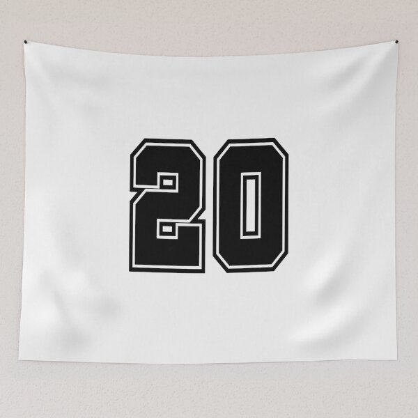 Item preview, 20 back number college style football soccer number designed and sold by GeogDesigns.