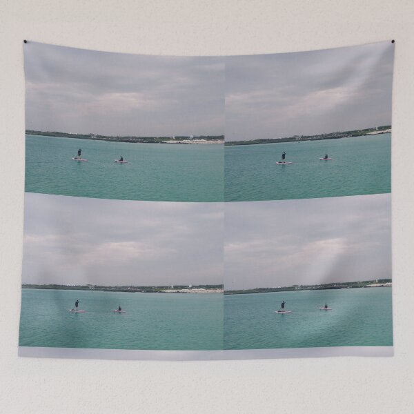 Item preview, Lovers enjoying a paddle board designed and sold by human8891.