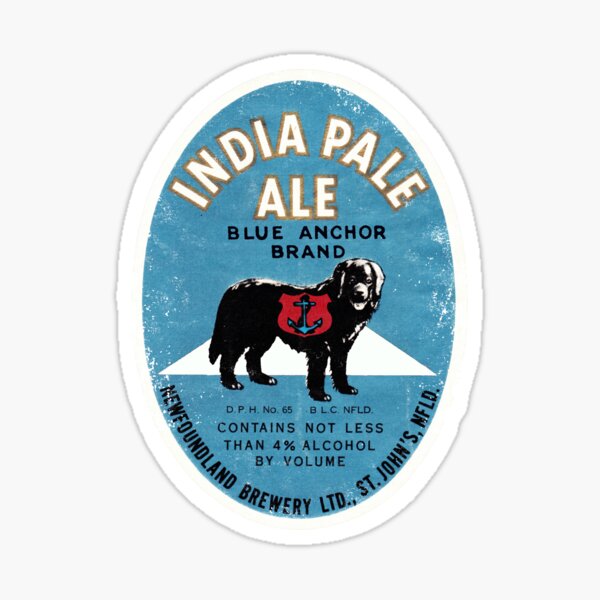 Item preview, Newfoundland Beer Label (Blue Anchor) designed and sold by Hollow-Horse.