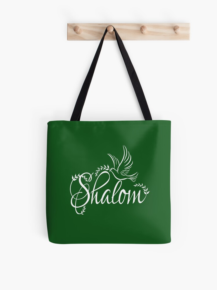 Shalom Hebrew Language Peace Christian Tote Bag