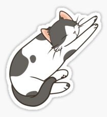 Black and White Cat Sticker