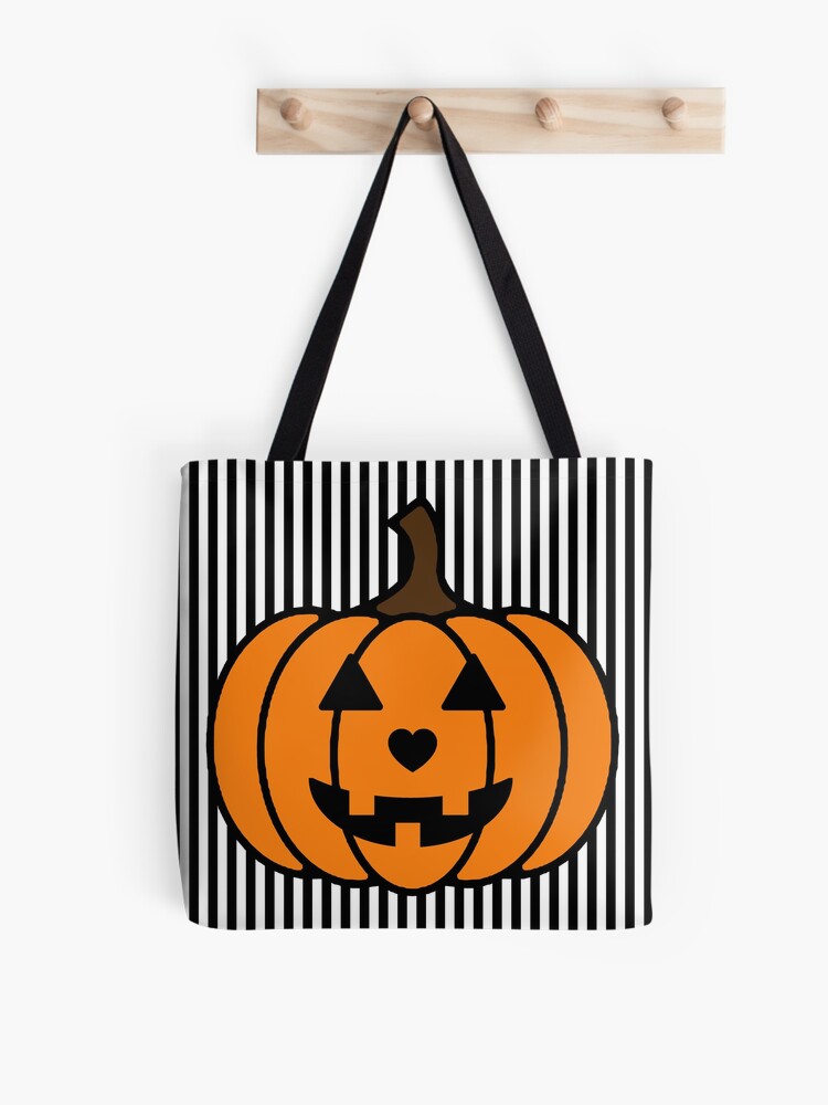 Halloween Jack-O'-Lantern Tote Bags