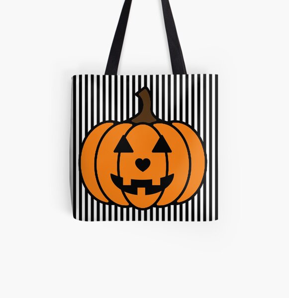 Halloween Jack-O'-Lantern Tote Bags