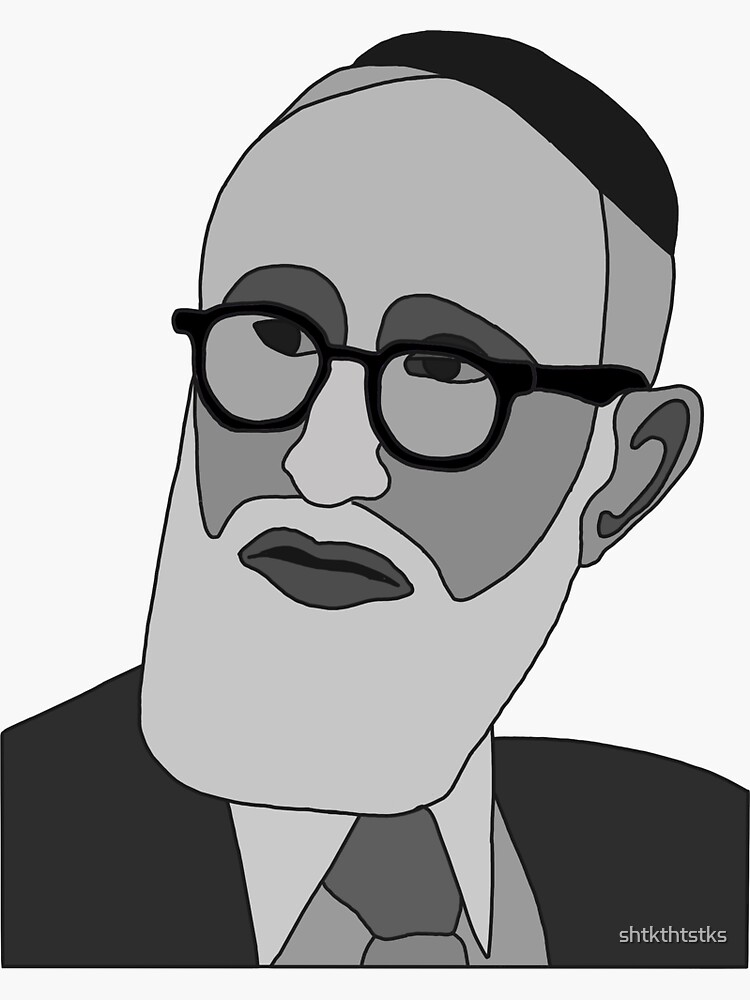 Thumbnail 3 of 3, Sticker, Rav Soloveitchik designed and sold by shtkthtstks.