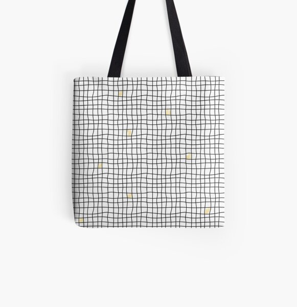 Carreaux - Yellow Tote bag doublé