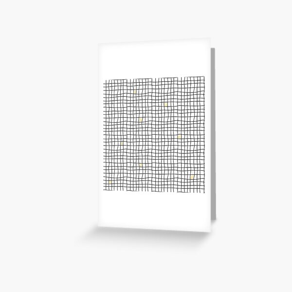 Carreaux - Yellow Greeting Card