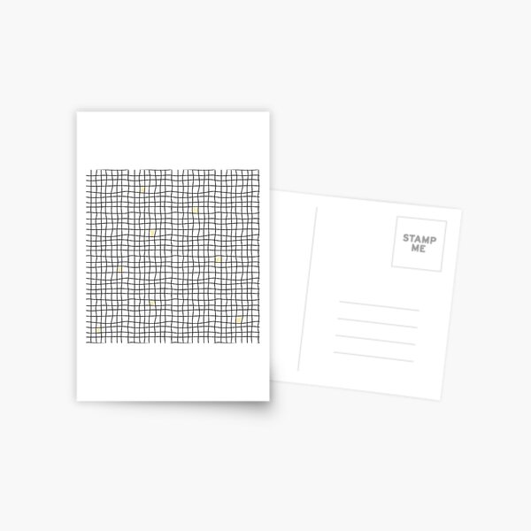 Carreaux - Yellow Postcard