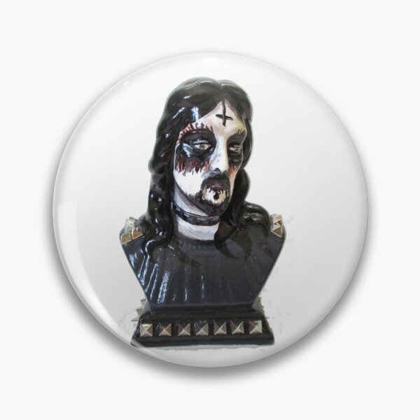 Item preview, Black Metal Jesus  designed and sold by Intergalactic Unicorn: Art by Anna Schmidt.