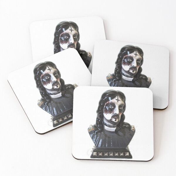Item preview, Black Metal Jesus  designed and sold by Intergalactic Unicorn: Art by Anna Schmidt.