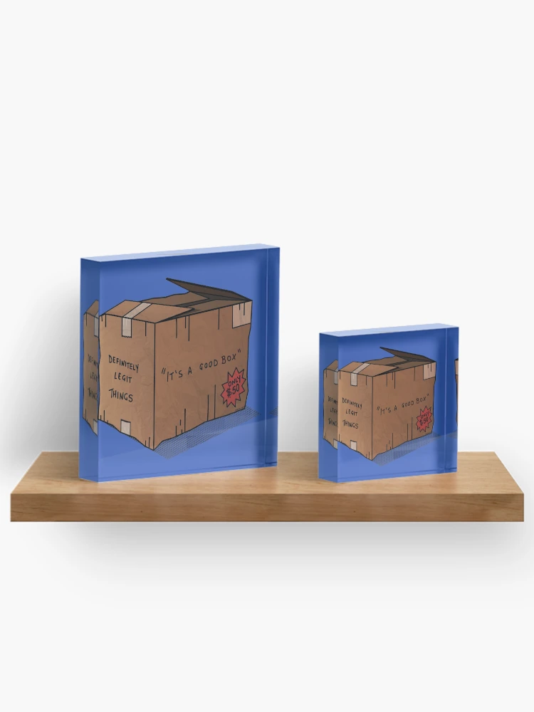 Thumbnail 3 of 5, Acrylic Block, Its a Good Box [Roufxis-Rb] designed and sold by RoufXis.