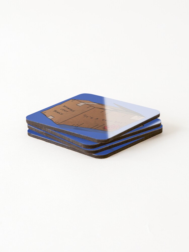 Thumbnail 4 of 5, Coasters (Set of 4), Its a Good Box [Roufxis-Rb] designed and sold by RoufXis.