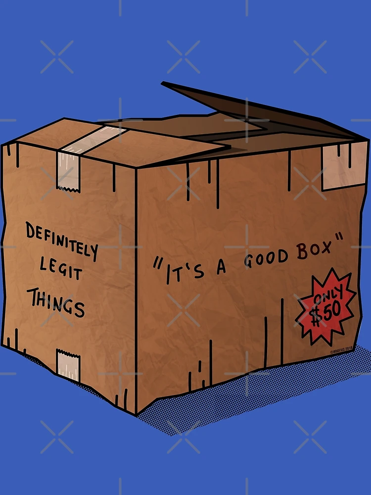 Thumbnail 3 of 3, Scarf, Its a Good Box [Roufxis-Rb] designed and sold by RoufXis.