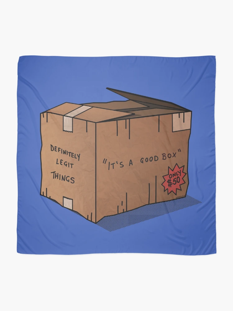 Thumbnail 2 of 3, Scarf, Its a Good Box [Roufxis-Rb] designed and sold by RoufXis.