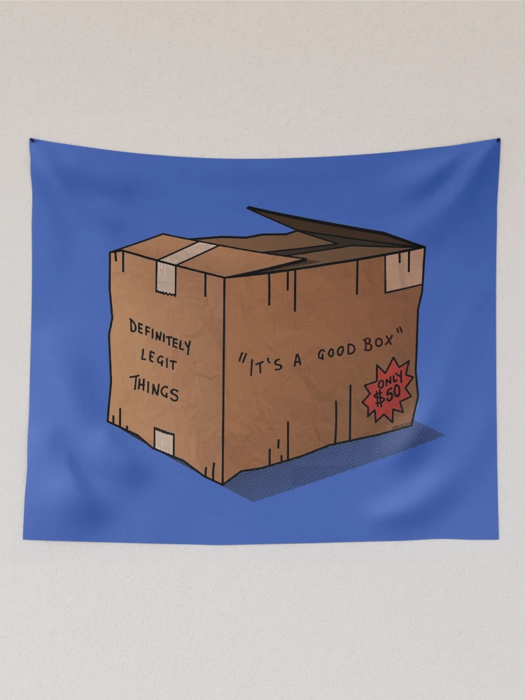 Thumbnail 2 of 3, Tapestry, Its a Good Box [Roufxis-Rb] designed and sold by RoufXis.