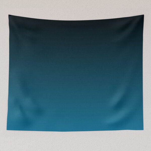 Item preview, Black to Mosaic Blue Gradient designed and sold by ColorObsession.