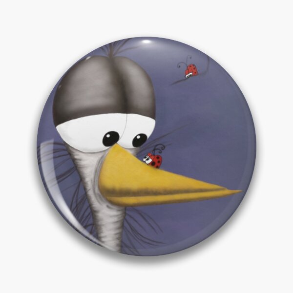 Item preview, Ernie The Egret And Ladybugs designed and sold by OneArtsyMomma.