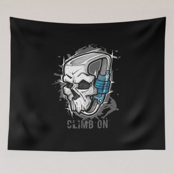 Item preview, Bouldering Carabiner Climbing Skull Climbing designed and sold by use2draw.