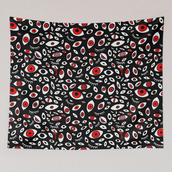 Item preview, eyes - black + white + red designed and sold by vastsurge.