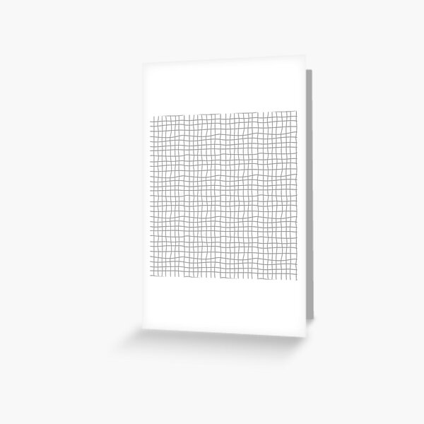 Carreaux - Grey Greeting Card
