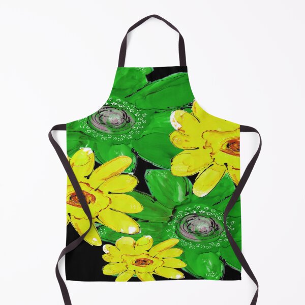 Item preview, GREEN and YELLOW FLORAL designed and sold by KATHLEEN TENNANT ART.