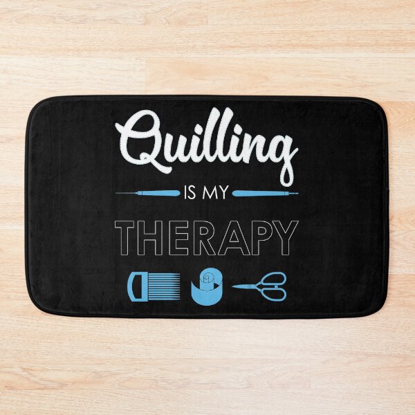 Item preview, Quilling Is My Therapy Funny Quiller Tools print designed and sold by jakehughes2015.