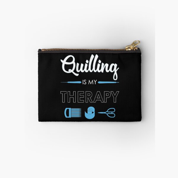 Item preview, Quilling Is My Therapy Funny Quiller Tools print designed and sold by jakehughes2015.