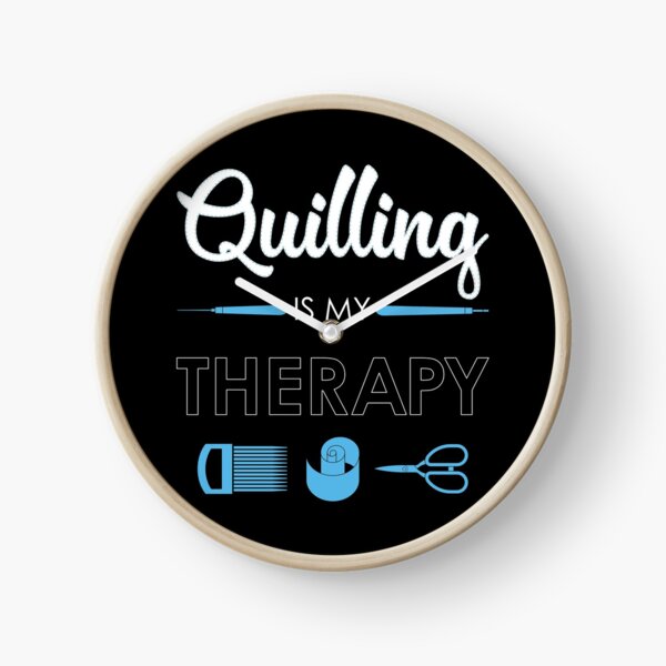 Item preview, Quilling Is My Therapy Funny Quiller Tools print designed and sold by jakehughes2015.