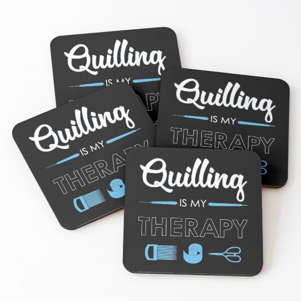 Item preview, Quilling Is My Therapy Funny Quiller Tools print designed and sold by jakehughes2015.