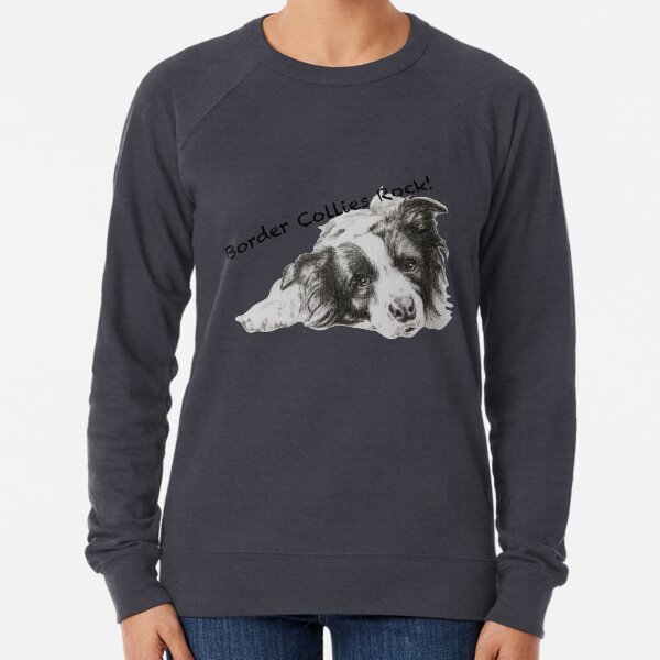 Border Collies Rock Lightweight Sweatshirt