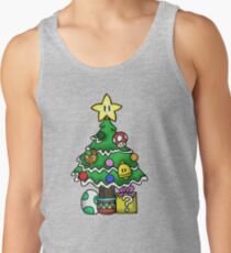 Super Mario - Mushroom Kingdom Christmas (Old) Men's Tank Top