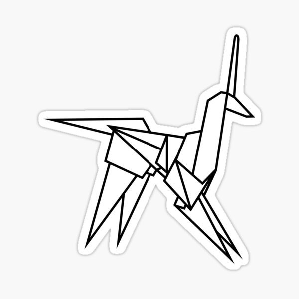 Blade Runner Origami Unicorn Sticker By Haz5077 Redbubble