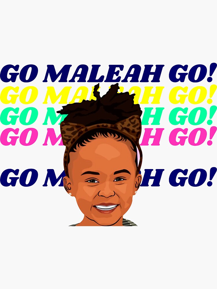 "GO MALEAH!!" Sticker for Sale by owee1978 Redbubble