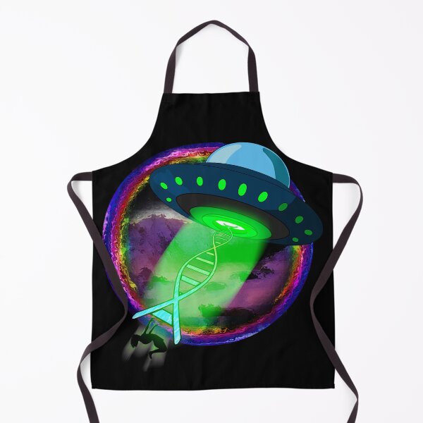 Item preview, Trippy Alien DNA Spaceship Abduction designed and sold by AllLeftSides42.