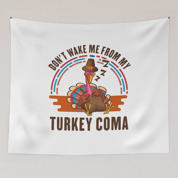 Item preview, Turkey Coma | Thanksgiving Food Survivor | Funny Food designed and sold by Maria Garcia.