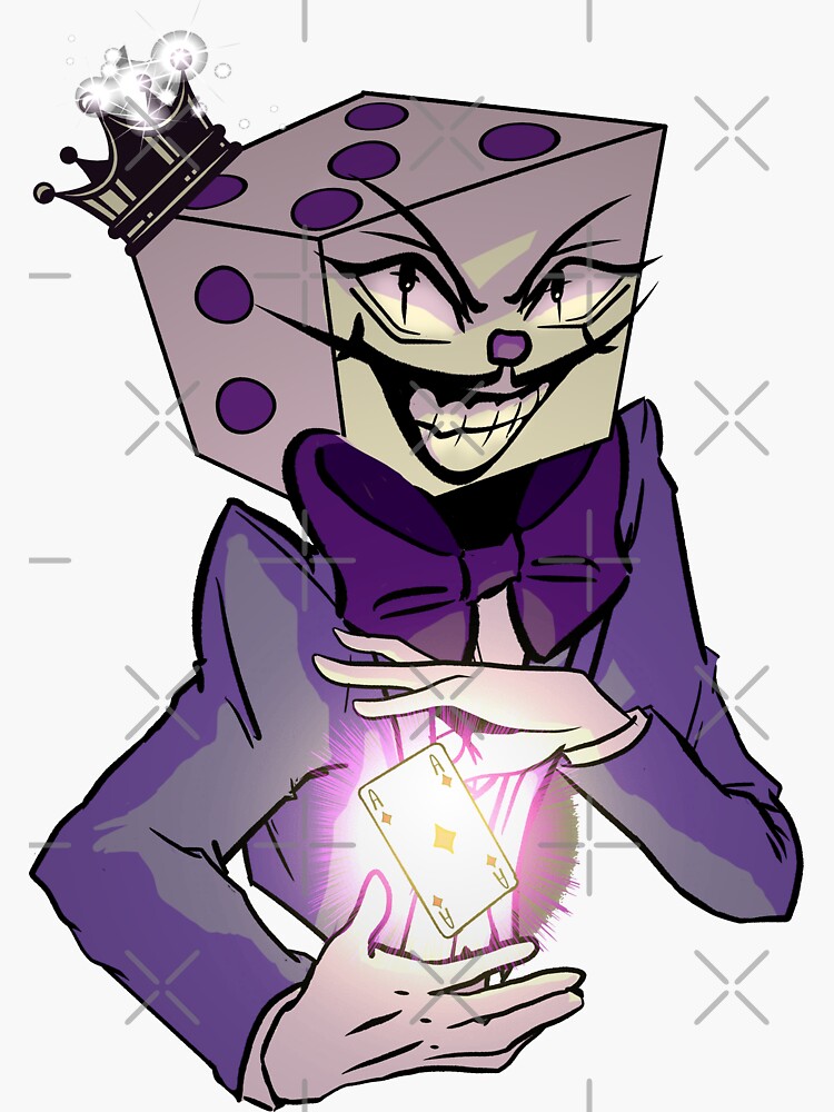 King Dice Sticker for Sale by ReeArt