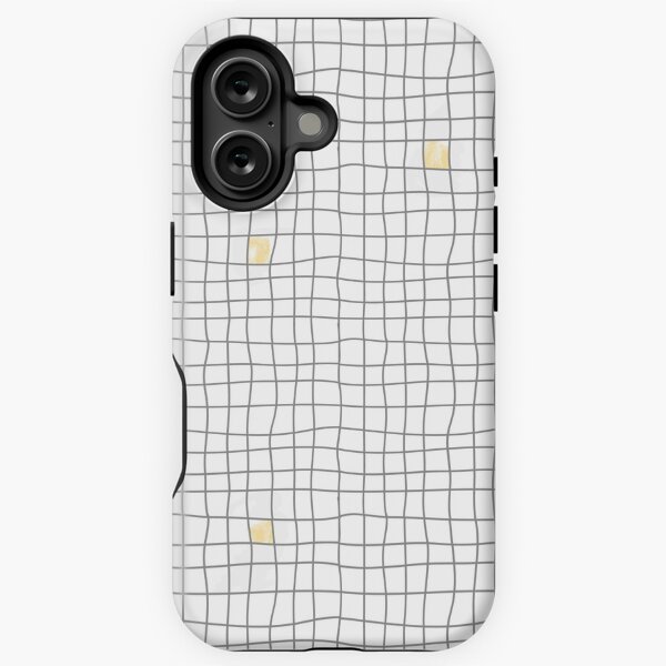 Carreaux - Grey/Yellow iPhone Tough Case