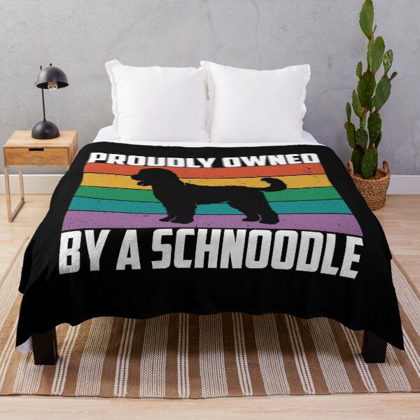 Item preview, Funny Dog Owner Proudly Owned By A Schnoodle print designed and sold by jakehughes2015.
