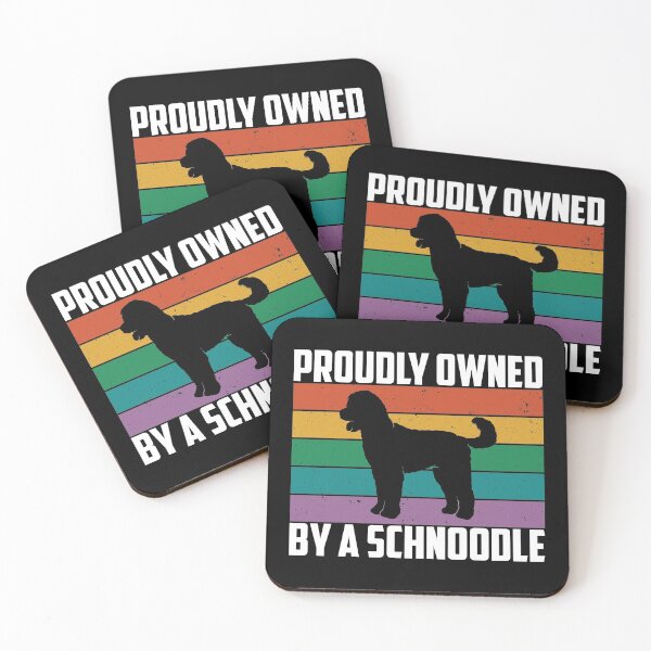 Item preview, Funny Dog Owner Proudly Owned By A Schnoodle print designed and sold by jakehughes2015.