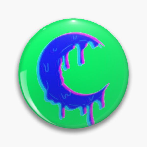 Item preview, Dripping Moon Crescent Glitch 3D designed and sold by Sabbaht.