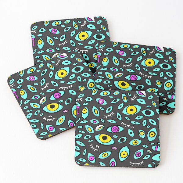 Item preview, eyes - black + pink + yellow + cyan designed and sold by vastsurge.