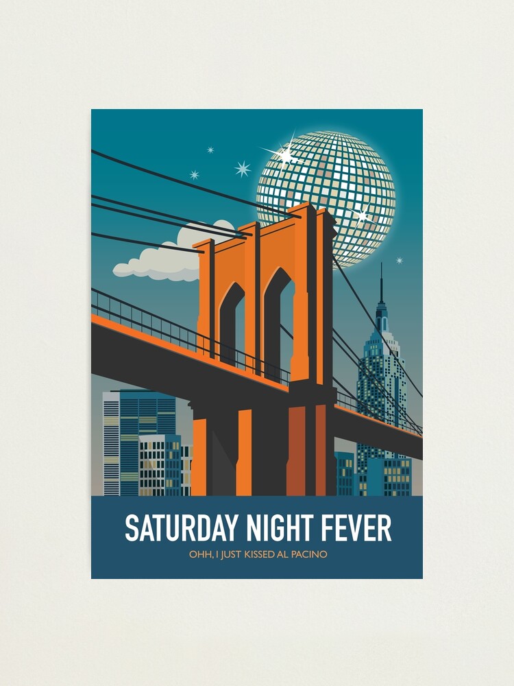 Alternate view of Saturday Night Fever - Alternative Movie Poster Photographic Print