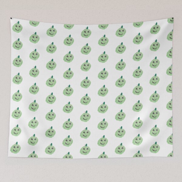 Item preview, Happy Green Apple Fruit Friend designed and sold by MomoArtFairy.