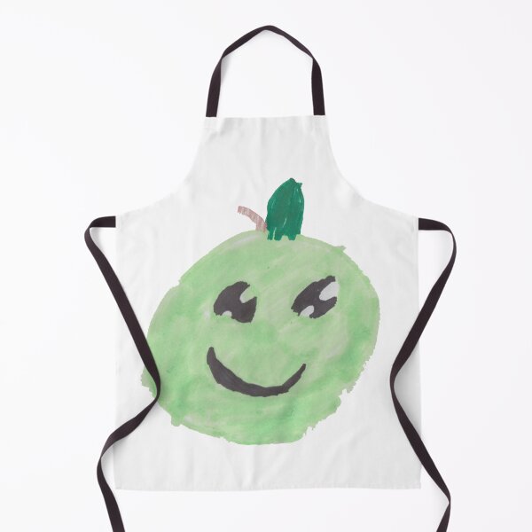 Item preview, Happy Green Apple Fruit Friend designed and sold by MomoArtFairy.