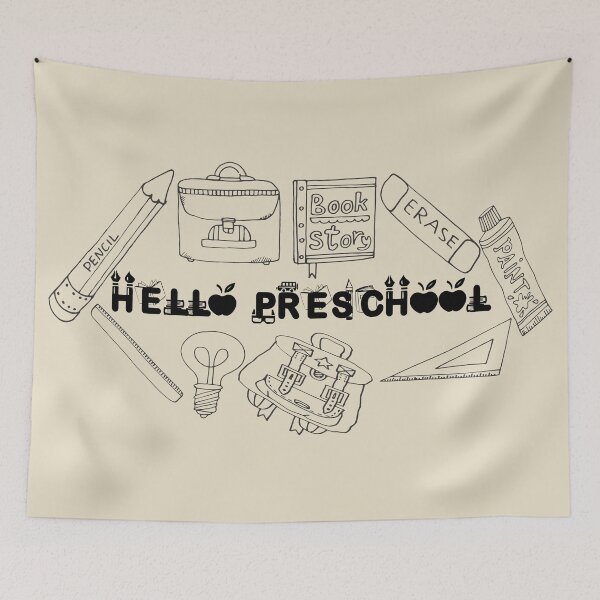 Item preview, Hello Preschool, Happy first day of Preschool. designed and sold by marosharaf.
