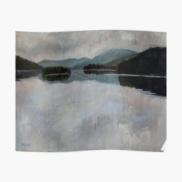 Silver Morning Poster