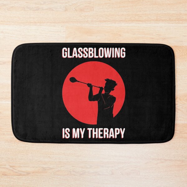 Item preview, Glassblowing Is My Therapy Funny Glassblower print designed and sold by jakehughes2015.