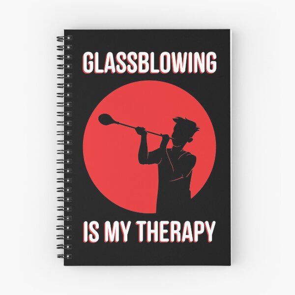 Item preview, Glassblowing Is My Therapy Funny Glassblower print designed and sold by jakehughes2015.