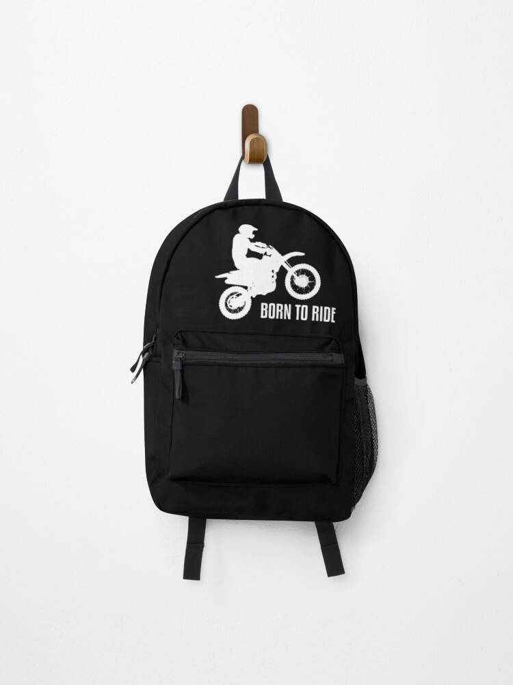 Thumbnail 1 of 3, Backpack, BORN TO RIDE (MOTOCROSS) designed and sold by Mclickster.