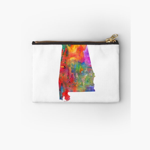 Item preview, Alabama Watercolor Map by Zouzounio Art designed and sold by zouzounioart.