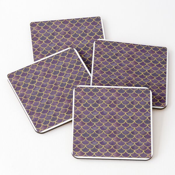 Item preview,  Maroon and  glitter gold mermaid scales  designed and sold by TopDesignArt.